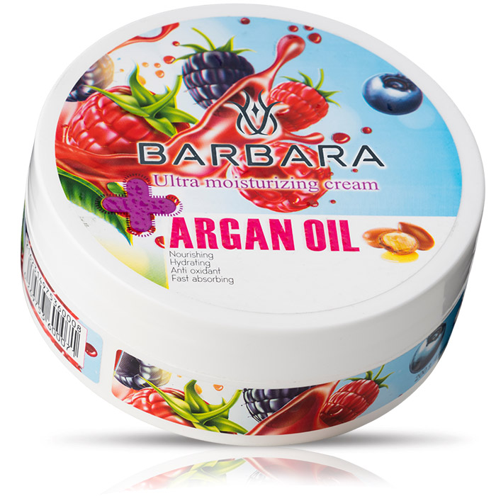 کرم مرطوب کننده دست و صورت حاوی روغن آرگان مناسب پوست نرمال باربارا (کاسه ای)