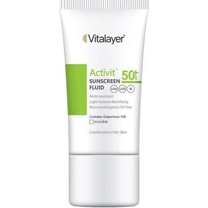 ویتالیر فلوئید ضد آفتاب اکتی ویت SPF50( بی رنگ)